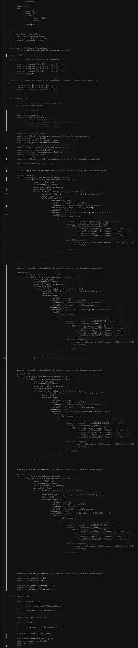 
							An unreadable wall of code
							